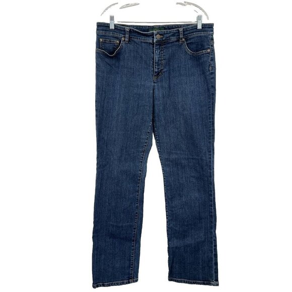 Ralph Lauren Denim - Lauren Ralph Lauren B;ue Denim Jeans Straight Leg Women's Size 14